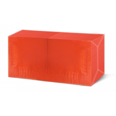 Салфетки бумажные Papero 1/4 330х330 мм 160 листов красные